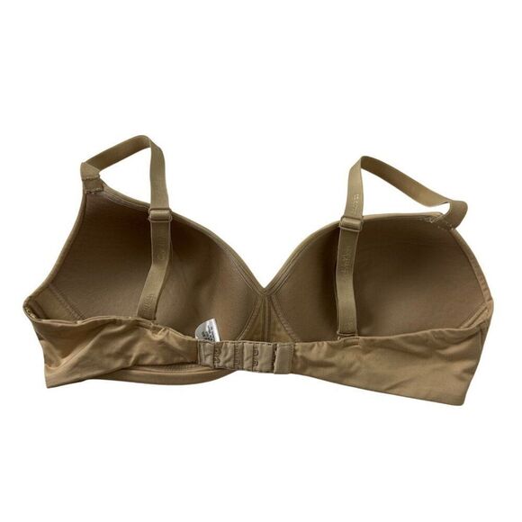 Calvin Klein Beige Padded Bra M B75 Underwire Adjustable Straps - Picture 2 of 3